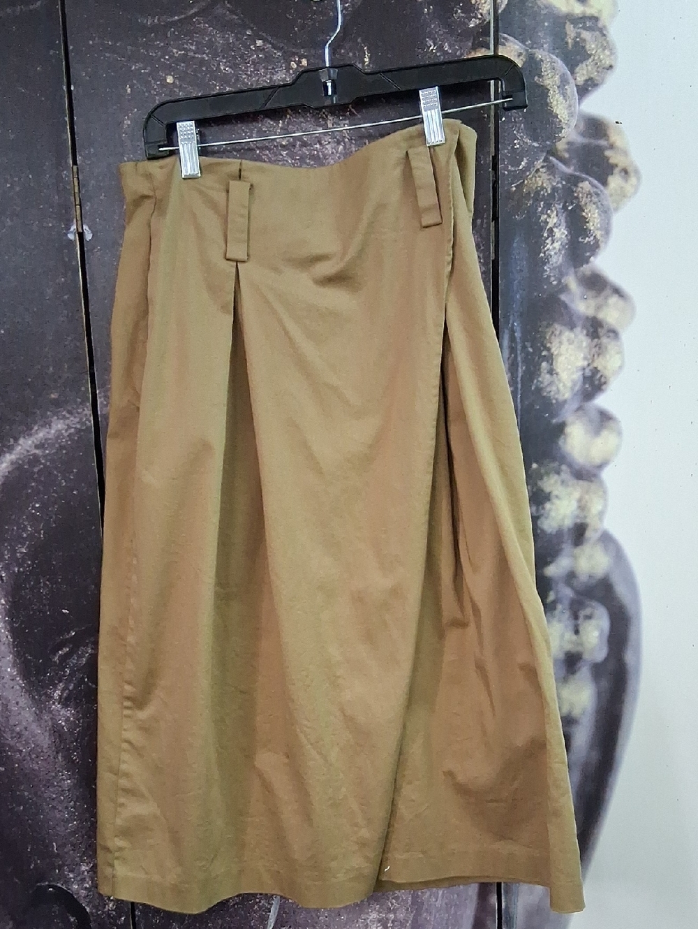 Zara Midi Skirt in Camel Brown